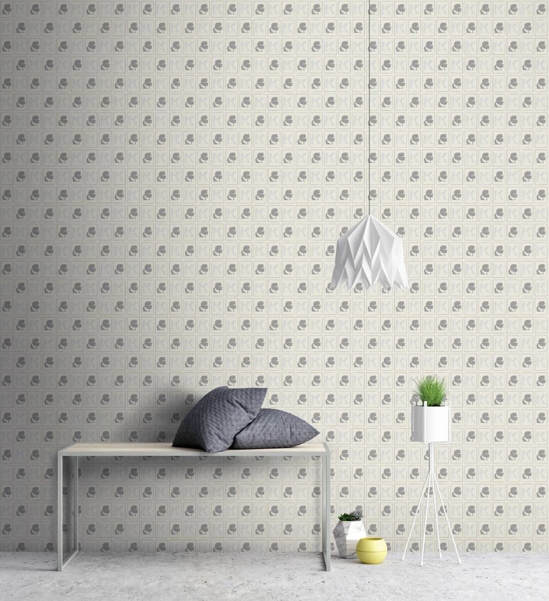 A.S. Creation AS Creation Karl Lagerfeld - Papier Peint Portrait - Design "Kameo" Dessin - Blanc Gris Argent Métallisé - 1005 X 53 Cm 7 A.S. Creation AS Creation Karl Lagerfeld - Papier Peint Portrait - Design "Kameo" Dessin - Blanc Gris Argent Métallisé - 1005 X 53 Cm – Image 7