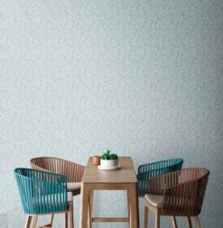 A.S. Creation AS Creation Metropolitan Stories 3 - PAPIER PEINT FLEURS ET FEUILLES - Bleu Blanc - 1005 X 53 Cm -Décoration d'intérieur 1170x1200