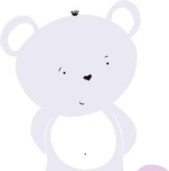 A.S. Creation PAPIER PEINT ACROBATIC BEAR - Rose Grijs Wit - Papier Peint Chambre D'enfant - AS Creation Little Love -Décoration d'intérieur 1184x1200