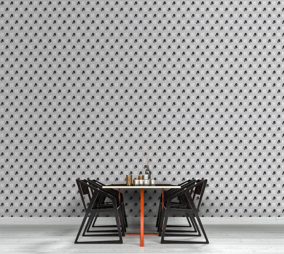 A.S. Creation AS Creation Karl Lagerfeld - Papier Peint Portrait - Design "Kameo" Dessin - Argent Noir Blanc Métallisé - 1005 X 53 Cm 6 A.S. Creation AS Creation Karl Lagerfeld - Papier Peint Portrait - Design "Kameo" Dessin - Argent Noir Blanc Métallisé - 1005 X 53 Cm – Image 6