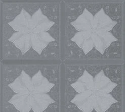 A.S. Creation AS Creation Karl Lagerfeld - Papier Peint Graphic Tile - Bloem Baroque - Gris Argent Métallisé - 1005 X 53 Cm