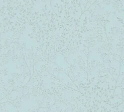 A.S. Creation AS Creation Trendwall 2 - FILIGRAPHE BRANCHES ET FEUILLES PAPIER PEINT - Fleurs Rurales - Bleu Turquoise - 1005 X 53 Cm