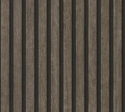 A.S. Creation AS Creation Papier Peint Non Tissé 39109-3 - Papier Peint Bois - Noir - Gris Marron - Lattes - Papier Peint Chambre Et Salon
