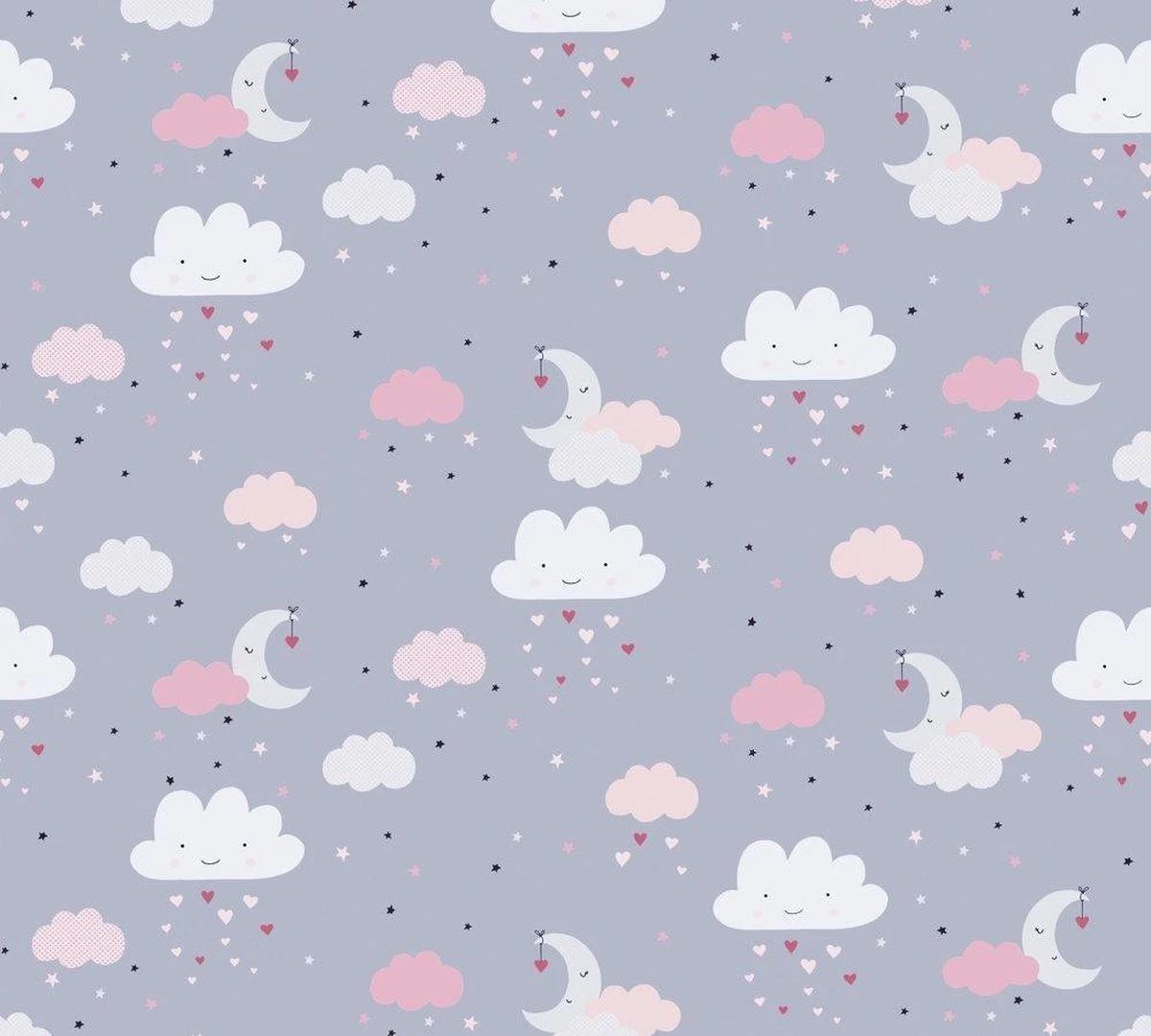 A.S. Creation Sweet Dreams PAPIER PEINT NUAGES, LUNE ET ETOILES - Grijs Rose Beige Wit Zwart - Papier Peint Chambre D'enfant - AS Creation Little Love 1 A.S. Creation Sweet Dreams PAPIER PEINT NUAGES, LUNE ET ETOILES - Grijs Rose Beige Wit Zwart - Papier Peint Chambre D'enfant - AS Creation Little Love