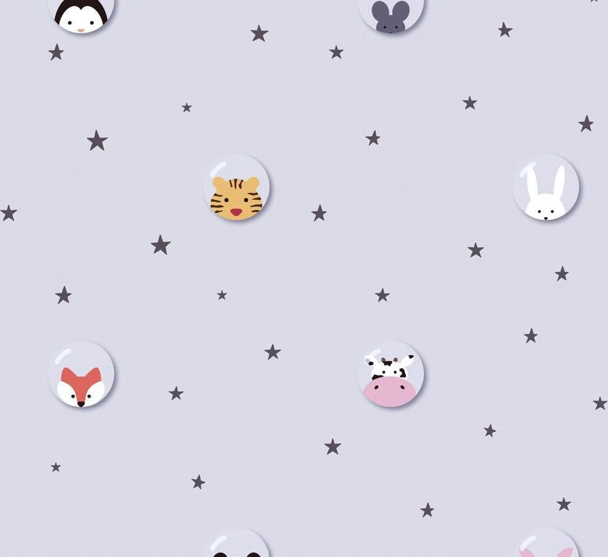 A.S. Creation PAPIER PEINT ANIMAUX DANS LES ETOILES - Grijs Wit Jaune Zwart Zwart - Papier Peint Chambre D'enfant - AS Creation Little Love 1 A.S. Creation PAPIER PEINT ANIMAUX DANS LES ETOILES - Grijs Wit Jaune Zwart Zwart - Papier Peint Chambre D'enfant - AS Creation Little Love