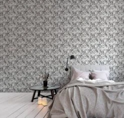 A.S. Creation AS Creation MICHALSKY - Papier Peint Jungle - Singes Araignées Entre Les Feuilles - Gris Blanc Noir - 1005 X 53 Cm -Décoration d'intérieur 1200x1141 20