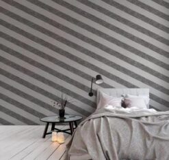 A.S. Creation AS Creation MICHALSKY - Papier Peint à Rayures Marbrées - Natuursteen - Gris Blanc Argenté - 1005 X 53 Cm -Décoration d'intérieur 1200x1141 4