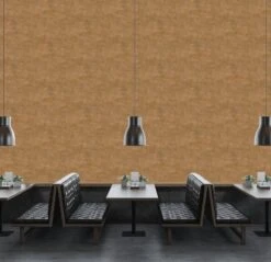 A.S. Creation AS Creation Titanium 3 - Papier Peint Texturé - Bande Métallique Interrompue - Brun Orangé - 1005 X 53 Cm -Décoration d'intérieur 1200x1159 17