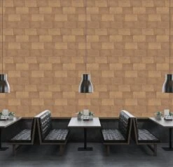 A.S. Creation AS Creation Titanium 3 - Papier Peint Motif Carreaux - Brillance Métallique - Brun Orangé - 1005 X 53 Cm -Décoration d'intérieur 1200x1159 20