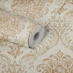 A.S. Creation AS Creation Metropolitan Stories 3 - PAPIER PEINT ORNEMENTS BAROQUES - Or Blanc Crème - 1005 X 53 Cm -Décoration d'intérieur 1200x1200 109