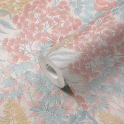 A.S. Creation AS Creation Metropolitan Stories 3 - PAPIER PEINT FLEURS ET FEUILLES - Blanc Jaune Rose Bleu - 1005 X 53 Cm -Décoration d'intérieur 1200x1200 113