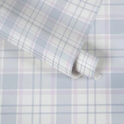 A.S. Creation SCOTTISH DIAMOND WALLPAPER - Rose Grijs Wit - Papier Peint Chambre D'enfant - AS Creation Little Love -Décoration d'intérieur 1200x1200 154