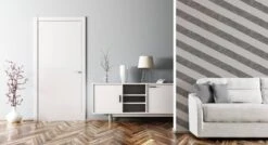 A.S. Creation AS Creation MICHALSKY - Papier Peint à Rayures Marbrées - Natuursteen - Gris Blanc Argenté - 1005 X 53 Cm -Décoration d'intérieur 1200x652 4