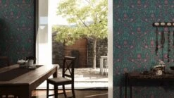 A.S. Creation AS Creation Maison Charme - PAPIER PEINT FLEURS ET OISEAUX - Vert Foncé Rose Bleu - 1005 X 53 Cm -Décoration d'intérieur 1200x674 13