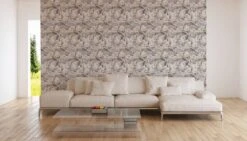 A.S. Creation AS Creation Trendwall 2 - PAPIER PEINT FLORAL ROMANTIQUE - Roses Et Hortensias - Gris Beige Jaune - 1005 X 53 Cm -Décoration d'intérieur 1200x687 17