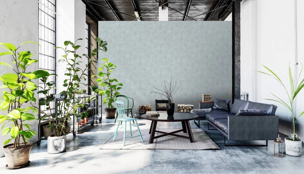 A.S. Creation AS Creation Trendwall 2 - PAPIER PEINT VINTAGE STRUCTURE - Avec Effet Métallisé - Gris Vert Argent - 1005 X 53 Cm 9 A.S. Creation AS Creation Trendwall 2 - PAPIER PEINT VINTAGE STRUCTURE - Avec Effet Métallisé - Gris Vert Argent - 1005 X 53 Cm – Image 9