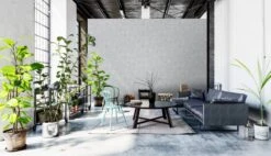 A.S. Creation AS Creation Trendwall 2 - PAPIER PEINT STRUCTURE VINTAGE - Avec Effet Métallisé - Gris Argent - 1005 X 53 Cm -Décoration d'intérieur 1200x690 19