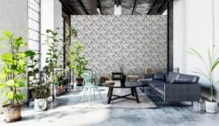 A.S. Creation AS Creation MICHALSKY - Papier Peint Jungle - Singes Araignées Entre Les Feuilles - Gris Blanc Noir - 1005 X 53 Cm -Décoration d'intérieur 1200x690 8