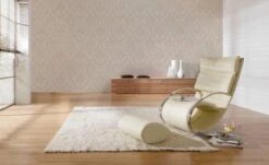 A.S. Creation PAPIER PEINT ORNEMENTS BAROQUES TRADITIONNELS - Beige Crème Métallique - AS Creation Trendwall -Décoration d'intérieur 1200x735