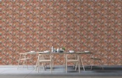 A.S. Creation AS Creation MICHALSKY - Papier Peint Jungle - Singes Araignées Entre Les Feuilles - Orange Gris Noir - 1005 X 53 Cm -Décoration d'intérieur 1200x771 2