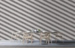 A.S. Creation AS Creation MICHALSKY - Papier Peint à Rayures Marbrées - Natuursteen - Gris Blanc Argenté - 1005 X 53 Cm -Décoration d'intérieur 1200x771