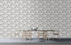 A.S. Creation AS Creation MICHALSKY - Papier Peint Jungle - Singes Araignées Entre Les Feuilles - Gris Blanc Noir - 1005 X 53 Cm -Décoration d'intérieur 1200x771 3