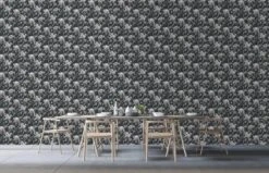 A.S. Creation AS Creation MICHALSKY - Papier Peint Jungle - Singes Araignées Entre Les Feuilles - Gris Noir - 1005 X 53 Cm -Décoration d'intérieur 1200x771 6