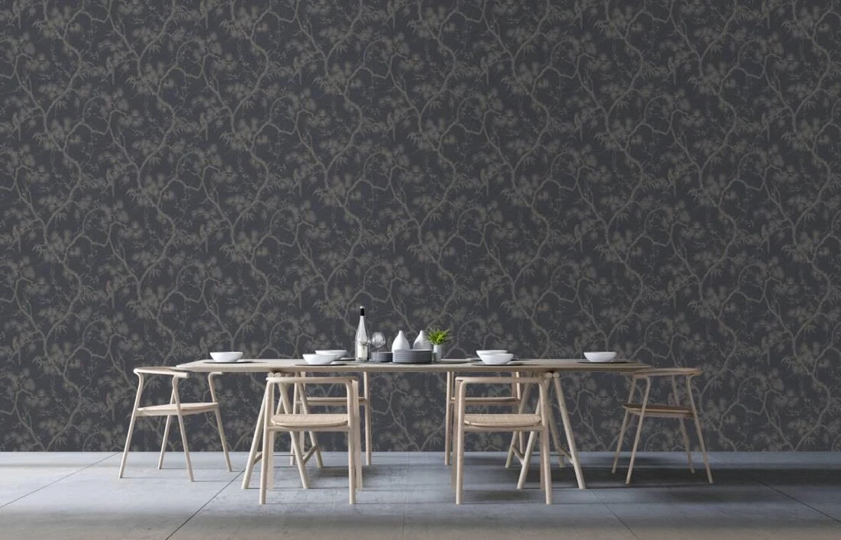 A.S. Creation FOND D'ÉCRAN BRANCHES ET OISEAUX "STYLE CHINOIS" - Grijs Zwart Métallisé - AS Creation Metropolitan Stories 2 11 A.S. Creation FOND D'ÉCRAN BRANCHES ET OISEAUX "STYLE CHINOIS" - Grijs Zwart Métallisé - AS Creation Metropolitan Stories 2 – Image 11