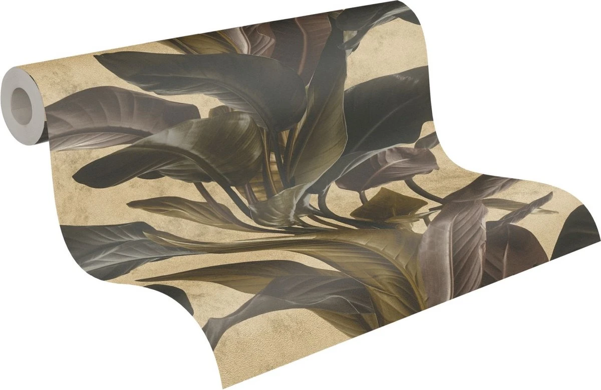 A.S. Creation PAPIER PEINT DE FEUILLES DE PLANTES CUILLÈRE - Brun Zwart Brillant - AS Creation Metropolitan Stories 2 13 A.S. Creation PAPIER PEINT DE FEUILLES DE PLANTES CUILLÈRE - Brun Zwart Brillant - AS Creation Metropolitan Stories 2 – Image 13