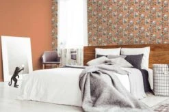 A.S. Creation AS Creation MICHALSKY - Papier Peint Jungle - Singes Araignées Entre Les Feuilles - Orange Gris Noir - 1005 X 53 Cm -Décoration d'intérieur 1200x799 2