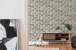 A.S. Creation AS Création Antigua - PAPIER PEINT FEUILLES DE PALMIER - Orange Rouge Beige Vert - 1005 X 53 Cm -Décoration d'intérieur 1200x800 2