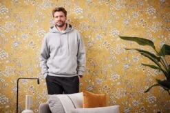 A.S. Creation AS Creation Metropolitan Stories 3 - PAPIER PEINT FLORAL VINTAGE - Gris Blanc Jaune - 1005 X 53 Cm -Décoration d'intérieur 1200x800 25