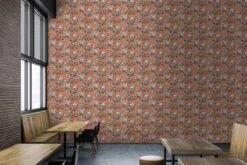 A.S. Creation AS Creation MICHALSKY - Papier Peint Jungle - Singes Araignées Entre Les Feuilles - Orange Gris Noir - 1005 X 53 Cm -Décoration d'intérieur 1200x802 12