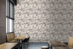 A.S. Creation AS Creation Trendwall 2 - PAPIER PEINT FLORAL ROMANTIQUE - Roses Et Hortensias - Gris Beige Jaune - 1005 X 53 Cm -Décoration d'intérieur 1200x802 15