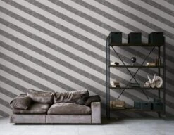 A.S. Creation AS Creation MICHALSKY - Papier Peint à Rayures Marbrées - Natuursteen - Gris Blanc Argenté - 1005 X 53 Cm -Décoration d'intérieur 1200x931 12