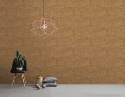 A.S. Creation AS Creation Titanium 3 - Papier Peint Texturé - Bande Métallique Interrompue - Brun Orangé - 1005 X 53 Cm -Décoration d'intérieur 1200x931 20