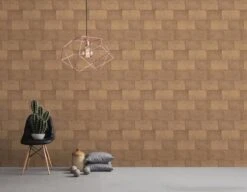 A.S. Creation AS Creation Titanium 3 - Papier Peint Motif Carreaux - Brillance Métallique - Brun Orangé - 1005 X 53 Cm -Décoration d'intérieur 1200x931 23