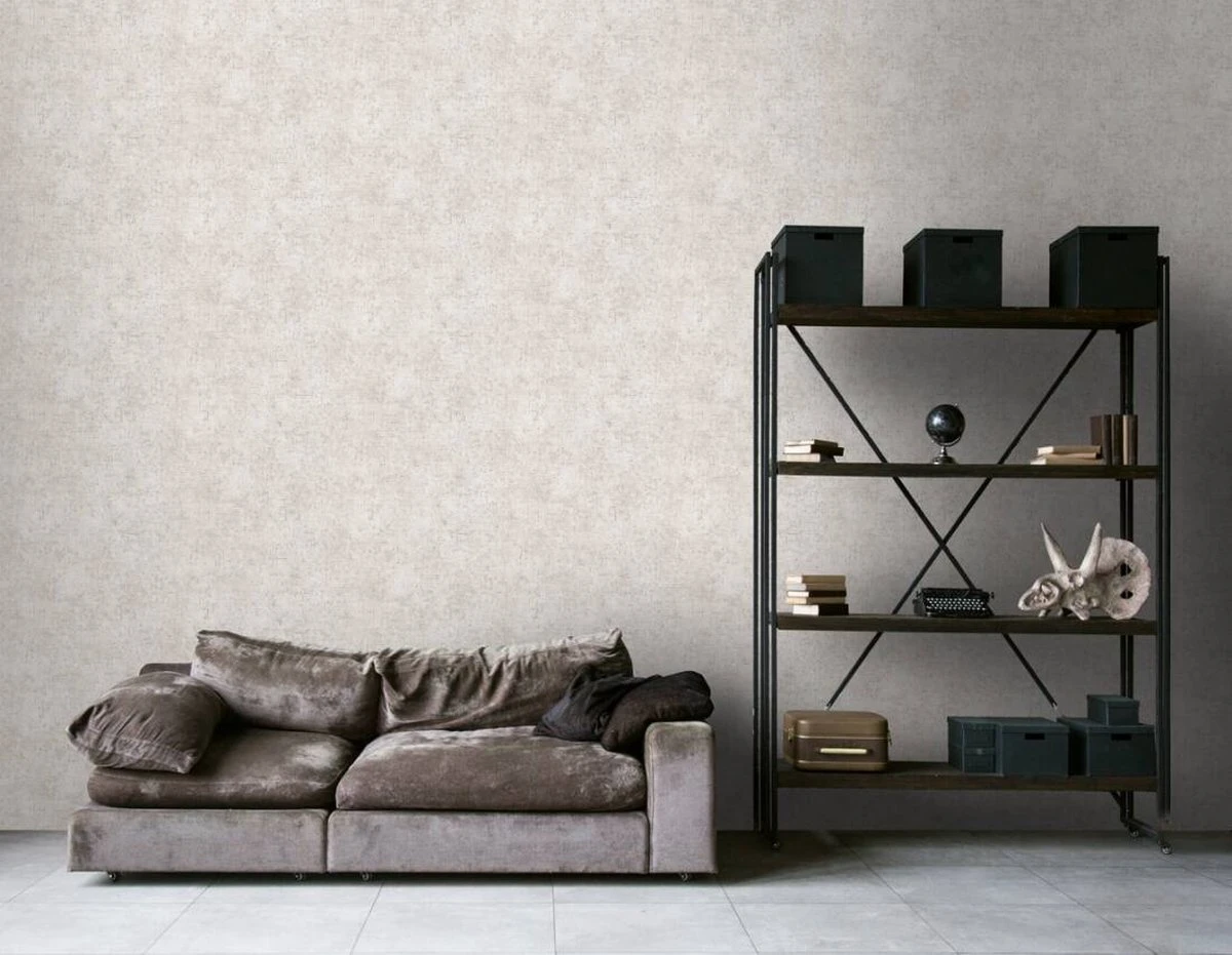 A.S. Creation AS Creation Trendwall 2 - PAPIER PEINT STRUCTURE VINTAGE - Avec Effet Métallisé - Or Beige - 1005 X 53 Cm 4 A.S. Creation AS Creation Trendwall 2 - PAPIER PEINT STRUCTURE VINTAGE - Avec Effet Métallisé - Or Beige - 1005 X 53 Cm – Image 4