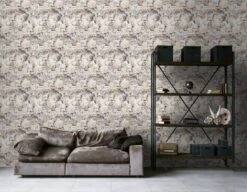 A.S. Creation AS Creation Trendwall 2 - PAPIER PEINT FLORAL ROMANTIQUE - Roses Et Hortensias - Gris Beige Jaune - 1005 X 53 Cm -Décoration d'intérieur 1200x931 30