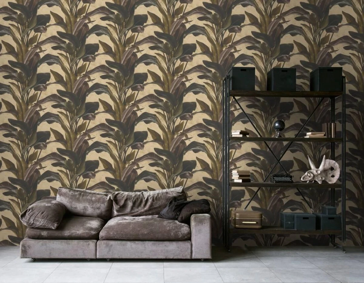 A.S. Creation PAPIER PEINT DE FEUILLES DE PLANTES CUILLÈRE - Brun Zwart Brillant - AS Creation Metropolitan Stories 2 9 A.S. Creation PAPIER PEINT DE FEUILLES DE PLANTES CUILLÈRE - Brun Zwart Brillant - AS Creation Metropolitan Stories 2 – Image 9