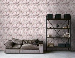 A.S. Creation AS Creation Trendwall 2 - PAPIER PEINT FLORAL ROMANTIQUE - Roses Et Hortensias - Rose Gris Blanc Lilas - 1005 X 53 Cm -Décoration d'intérieur 1200x931 44