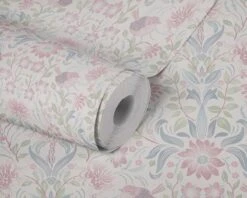 A.S. Creation AS Creation Maison Charme - PAPIER PEINT FLEURS ET OISEAUX - Crème Bleu Rose Vert - 1005 X 53 Cm -Décoration d'intérieur 1200x960 26