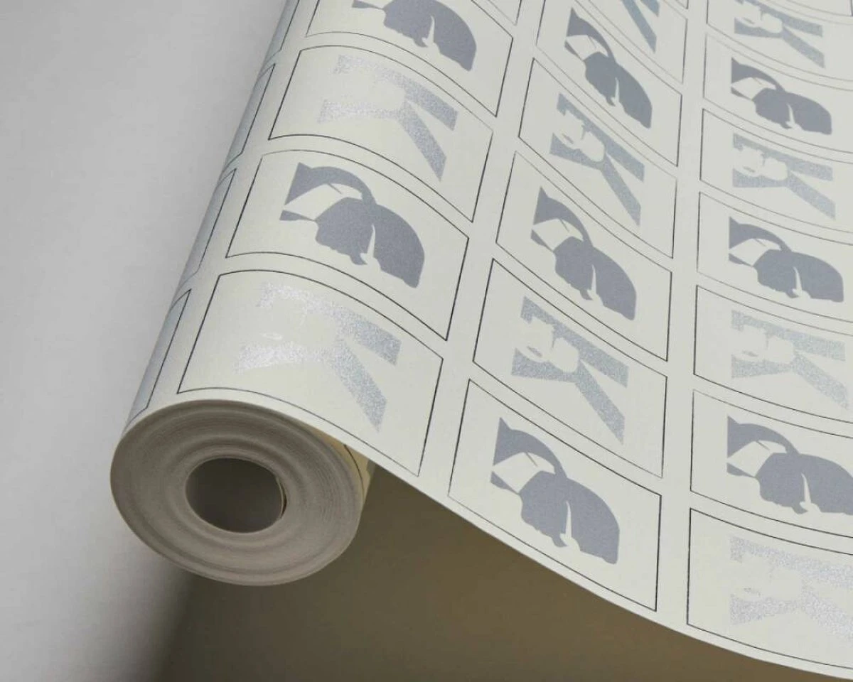 A.S. Creation AS Creation Karl Lagerfeld - Papier Peint Portrait - Design "Kameo" Dessin - Blanc Gris Argent Métallisé - 1005 X 53 Cm 2 A.S. Creation AS Creation Karl Lagerfeld - Papier Peint Portrait - Design "Kameo" Dessin - Blanc Gris Argent Métallisé - 1005 X 53 Cm – Image 2