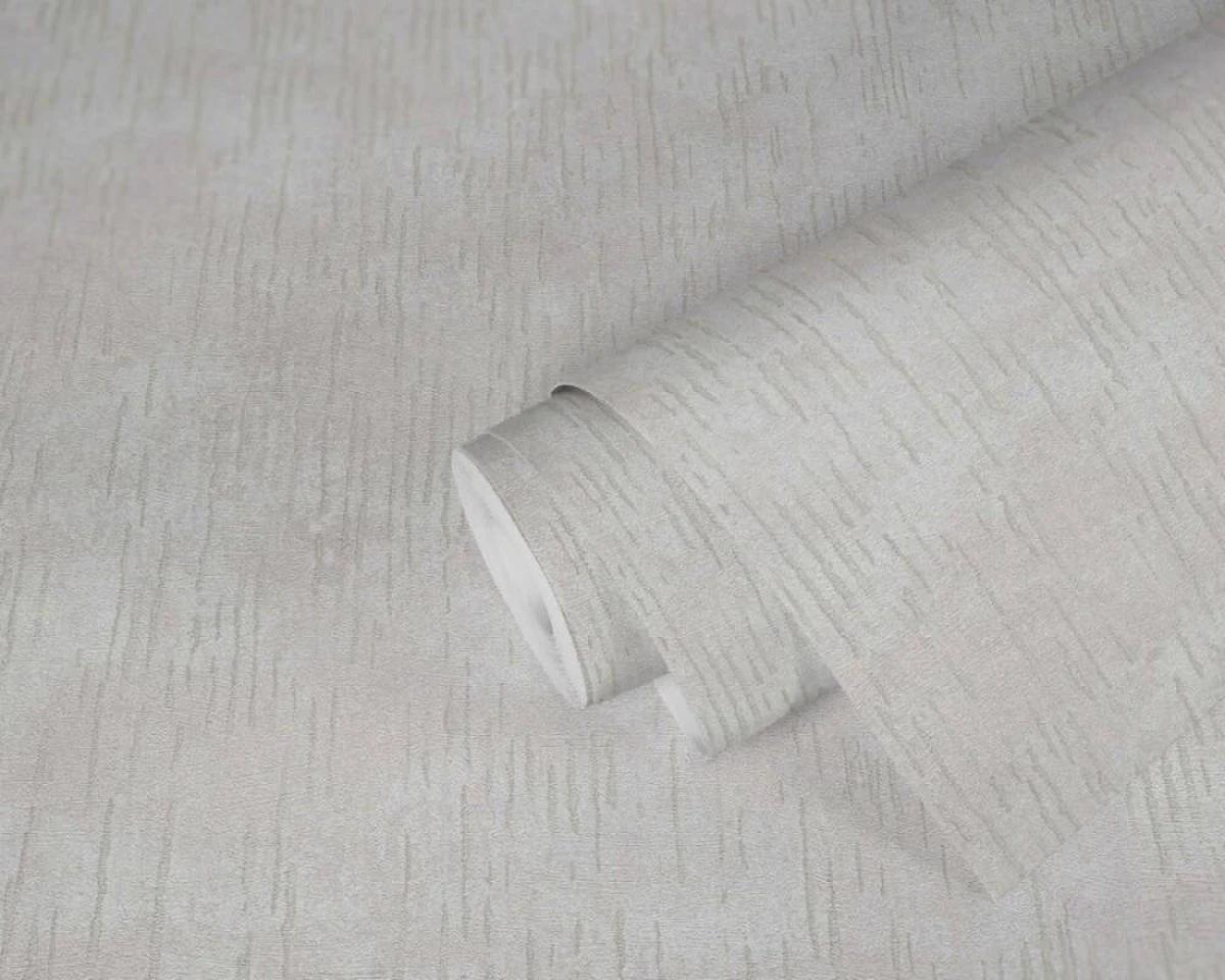 A.S. Creation AS Creation Titanium 3 - Papier Peint Texturé - Bande Métallique Interrompue - Blanc Crème - 1005 X 53 Cm 2 A.S. Creation AS Creation Titanium 3 - Papier Peint Texturé - Bande Métallique Interrompue - Blanc Crème - 1005 X 53 Cm – Image 2