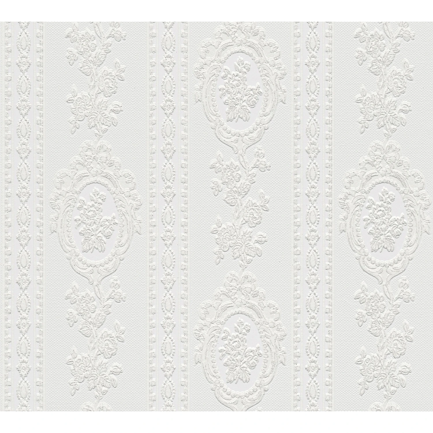 A.S. Creation Profi | 186140 | Papier Peint à Rayures Papier | 0.53 M X 10.05 M | Blanc 1 A.S. Creation Profi | 186140 | Papier Peint à Rayures Papier | 0.53 M X 10.05 M | Blanc