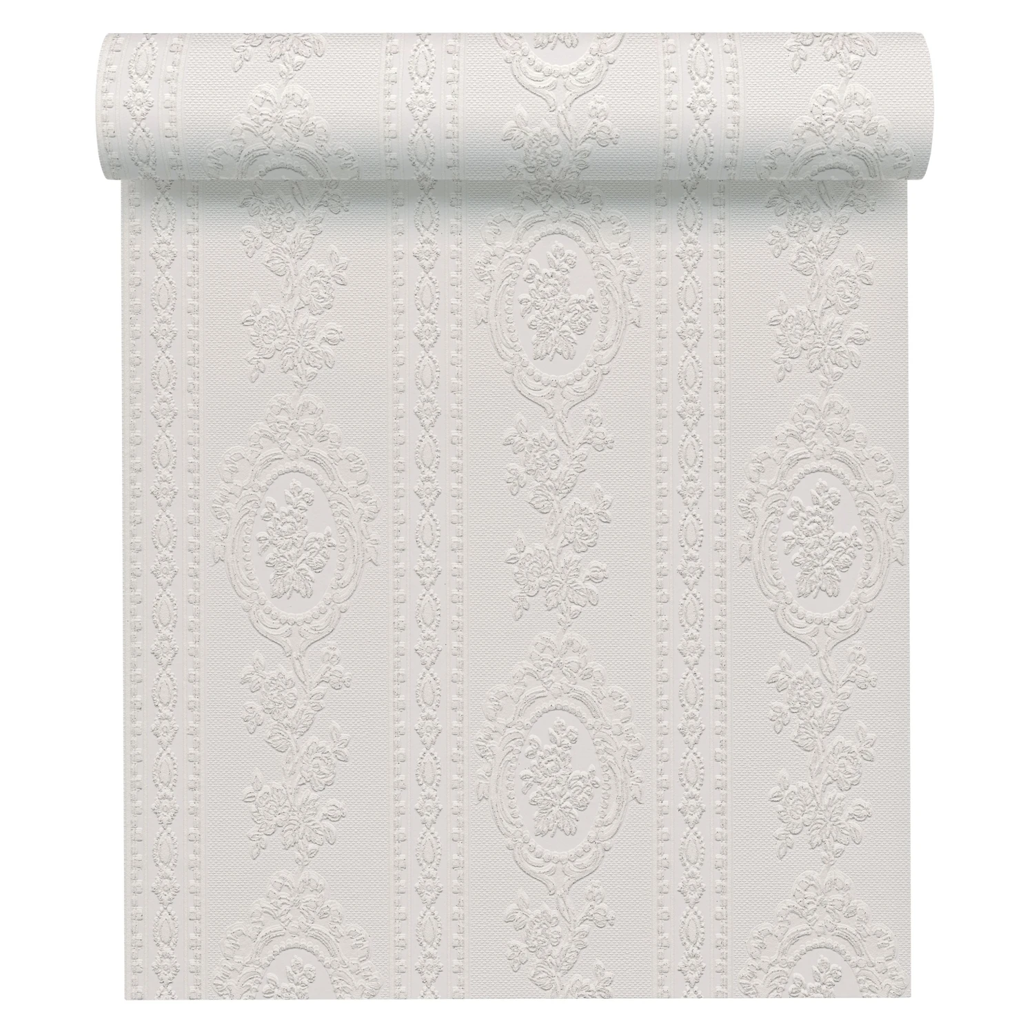 A.S. Creation Profi | 186140 | Papier Peint à Rayures Papier | 0.53 M X 10.05 M | Blanc 2 A.S. Creation Profi | 186140 | Papier Peint à Rayures Papier | 0.53 M X 10.05 M | Blanc – Image 2