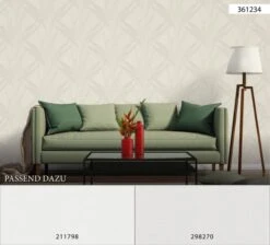 A.S. Creation Elegance 2 | 211798 | Papier Peint Intissé Uni | 0.53 M X 10.05 M | Blanc -Décoration d'intérieur 211798Cross