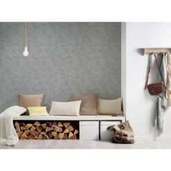 A.S. Creation Elements | 224019 | Papier Peint Intissé Effet Béton | 0.53 M X 10.05 M | Gris -Décoration d'intérieur 224019 2