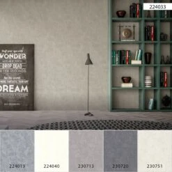 A.S. Creation Elements | 224033 | Papier Peint Intissé Effet Béton | 0.53 M X 10.05 M | Gris -Décoration d'intérieur 224033 7