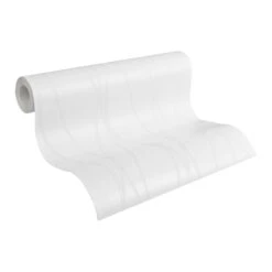 A.S. Creation Meistervlies | 244918 | Papier Peint à Motif Ondulé | 0.53 M X 10.05 M | Blanc